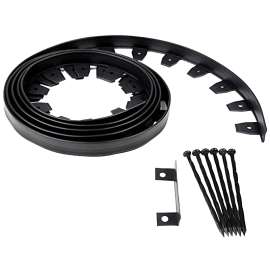 DIMEX 3100-20B-6 Landscape Edging, 20 ft L, L, Polyethylene, Black