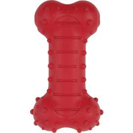 DOGZILLA 52038 Dog Toy, L, Treat Bone, Rubber, Red