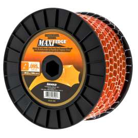 ARNOLD Maxi Edge WLM-395 Trimmer Line Spool, 0.095 in Dia, 819 ft L, Polymer, Orange
