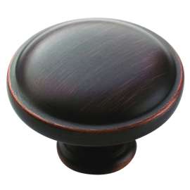Amerock Allison Value Series BP53015ORB Cabinet Knob, 15/16 in Projection, Zinc, Oil-Rubbed Bronze