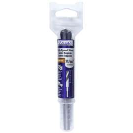 Vulcan Jobber Length Drill, 11/16 In Dia, 3/8 In Reduced Shank, High Speed Steel