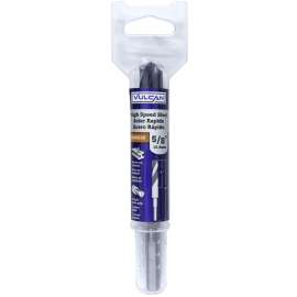 Vulcan Jobber Length Drill, 5/8 In Dia, 3/8 In Reduced Shank, High Speed Steel