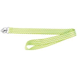 HY-KO LAN-116 Lanyard, 1 in W, Nylon, Green, Clip End