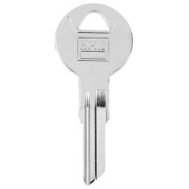 HY-KO 11010IN4 Key Blank, Brass, Nickel-Plated, For: Independent/Ilco IN4 Door Locks