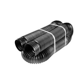 Euramax 50111 Drain Pipe Tubing, Polypropylene, Black, 25 ft L