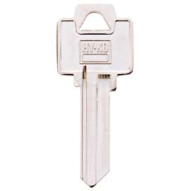 Hy-Ko Cylinder Key Blank, 3 in L, Brass