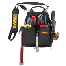 DeWALT DG5680 Electrician's Pouch, 14-Pocket, Ballistic Poly, Black/Yellow, 9-3/4 in W, 12 in H, 6 in D