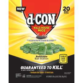 d-CON 98345 Refillable Bait Station, Solid