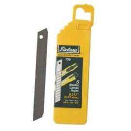 Richard 728 Blade, 0.017 in, Carbon Steel, Snap-Off Edge, 13-Point