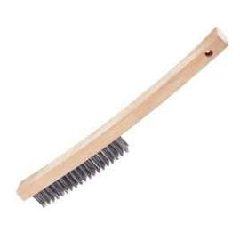 HYDE Richard 03252 Wire Brush, 1 in L Trim, Carbon Steel Bristle