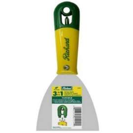 Richard 01211 Flexible Putty Knife, 1-3/16 in W Blade, HCS Blade, Polypropylene Handle