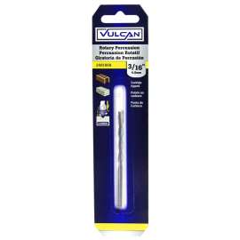 Vulcan Percussion Masonry Drill Bit, 3/16 In Dia X 3/8 In L, Straight Shank