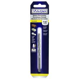 Vulcan Percussion Masonry Drill Bit, 1/4 In Dia X 4 In L, Straight Shank