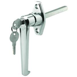 Prime-Line GD 52123 L-Locking Handle, 5/16 in L Shaft, Zinc, Chrome