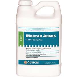CUSTOM AMA2 Thin-Set and Mortar Admix, Liquid, 2.5 gal Bottle
