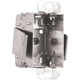 HUBBELL 1104LRWUBAR Device Box, 1 -Gang, Metal