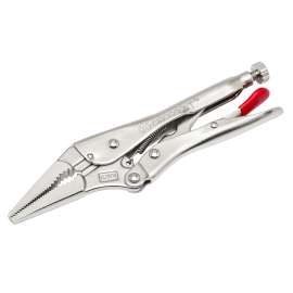 Crescent C9NVN/C9NV Long Nose Locking Plier, 2-7/8 in Jaw Opening, Nickel Jaw, Non-Slip Grip Handle