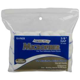Arroworthy 4-MFR3CK Mini Roller Cover, 3/8 in Thick Nap, 4 in L, Microfiber Cover