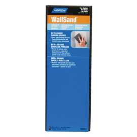 NORTON WallSand 00944 Sanding Sponge, 9 in L, 3-5/16 in W, 80, 120 Grit, Fine, Medium, Aluminum Oxide Abrasive