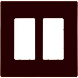 Eaton Cooper Wiring PJ PJS262RB-SP-L Wallplate, 4.87 in L, 4.94 in W, 2 -Gang, Polycarbonate, Oil-Rubbed Bronze