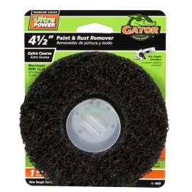 Gator 9483 Sanding Disc, 4-1/2 in Dia, 4-1/2 in Arbor, 60 Grit, Coarse, Silicone Carbide Abrasive