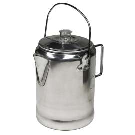 World Famous 728 Percolator, 6 to 9 Cups Capacity, Aluminum, Polished