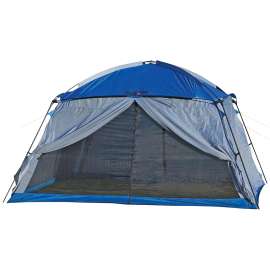 World Famous 486 Hobo Screen House, 12 ft L, 12 ft W, Polyester Tafetta Sheet, 2-Door, Polyester Taffeta, Blue/Mist
