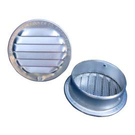 Maurice Franklin RLB-100 Series 1.5 RLB-100 Louver, 1.813 in L, 1.813 in W, Round, Aluminum, Brown