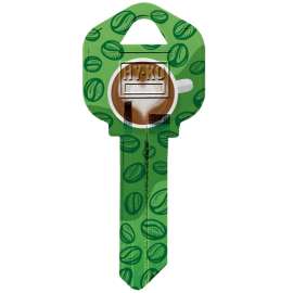 HY-KO 16010KW1-38 Key Blank, Brass, Nickel-Plated, For: Kwikset KW1 Keyways