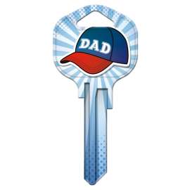 HY-KO 15005KW1-DAD Key Blank, Brass, Nickel, For: Kwikset KW1 Keyways