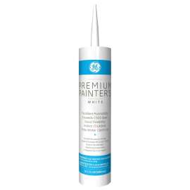 GE GE5091 Painter's Sealant, White, 24 hr Curing, 40 to 100 deg F, 10.1 oz Cartridge