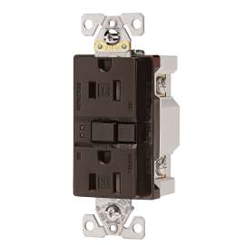 Eaton Wiring Devices TRSGF15RB-L GFCI Duplex Receptacle, 2 -Pole, 15 A, 125 V, Back, Side Wiring, NEMA: 5-15R