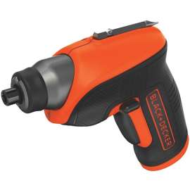 Black+Decker BDCS30C Screwdriver, Battery Included, 4 V, 1.4 Ah, 1/4 in Chuck, Hex Chuck