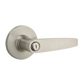 Weiser Winston Series SL3000WI 15 CP Privacy Door Lever, Satin Nickel