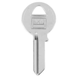HY-KO 11010VRH2 Key Blank, Brass, Nickel-Plated, For: Viro VRH2 Locks