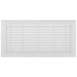 Imperial RG3011 Sidewall Grille, 14 in L, 6 in W, Rectangle, Polystyrene, White