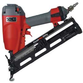 SENCO FinishPro Series 6G0001N Finish Nailer, 110 Magazine, 34 deg Collation, Plastic Strip Collation, 3.2 scfm Air