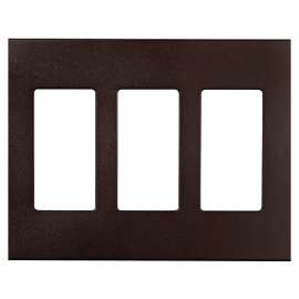 Eaton Cooper Wiring PJS PJS263RB-SP-L Wallplate, 4.87 in L, 6-3/4 in W, 3 -Gang, Polycarbonate, Oil-Rubbed Bronze