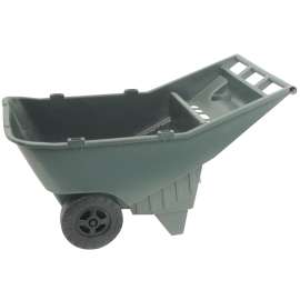 Rubbermaid 370612714 Lawn Cart, 200 lb, HDPE Deck, 2-Wheel, 11 in Wheel, Green