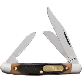 Old Timer 108OT Folding Pocket Knife, 2 in L Blade, 3-Blade