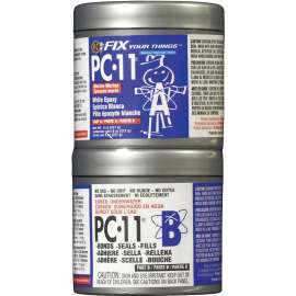 PROTECTIVE COATING PC-11 Marine-Grade PC-11 1/2 LB. Epoxy Adhesive, White, Paste, 0.5 lb Jar