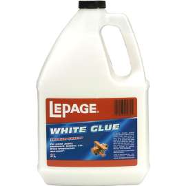LePage 531252 Multi-Purpose Glue, White, 3 L Jug