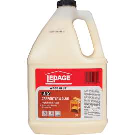LePage 530538 Carpenter's Glue, Translucent Pale Yellow, 3 L Jug
