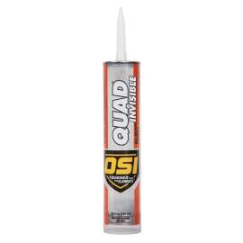 OSI QUAD INVISIBLE 1896952 Sealant, Clear, -20 to 200 deg F, 9.5 oz Cartridge
