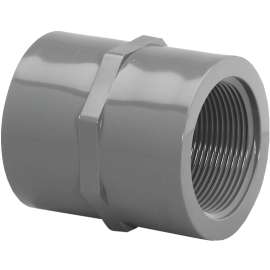 GENOVA 300 Series 301228 Pipe Coupler, 2 in FIP, Gray