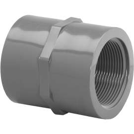 GENOVA 300 Series 301258 Pipe Coupler, 1/2 in FIP, Gray