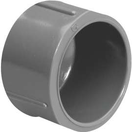 GENOVA 300 Series 301518 Pipe Cap, 1-1/2 in Slip Joint, Gray
