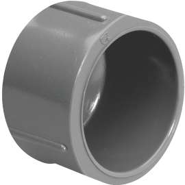 GENOVA 300 Series 301558 Pipe Cap, 1/2 in Slip Joint, Gray