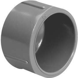 GENOVA 300 Series 301598 Pipe Cap, 1-1/4 in Slip Joint, Gray