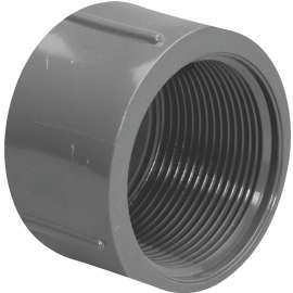 GENOVA 300 Series 301658 Pipe Cap, 1/2 in FIP, Gray